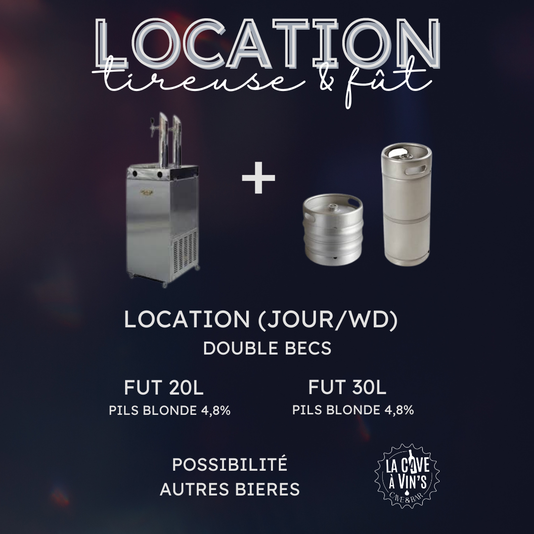 Location de tireuse à bière à Esvres et Tours (37)